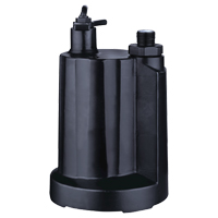 Submersible Utility Pump, 1/3 HP, 2160 GPH, 115 V, 4 A Consource