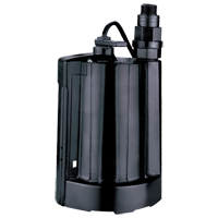 Automatic Submersible Utility Pump, 1/3 HP, 2160 GPH, 115 V, 4 A Consource