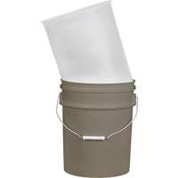 Plastic Pail Liner, 11-1/4" Dia. x 14" H, 5 US gal (4.16 imp. Gal.) Capacity Consource