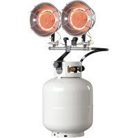 Double Tank-Top Heater, Radiant Heat, Propane, 30000 BTU/H Consource