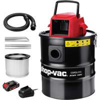 Aspirateur sans fil pour cendres, 20 V, Capacit&eacute; 5 gal. Consource