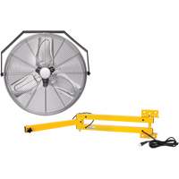 Trousse de ventilateur pour poste de travail industriel avec bras double verrouillable, Industriel, 3 vitesses, Diam&egrave;tre de 24" Consource