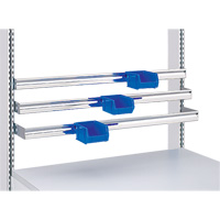 Modular Ergonomic Workstations - Light-Duty Parts Bin Rails Consource