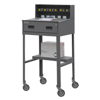 Shop Desk, 23" W x 20" D x 47-3/4" H, Grey Consource