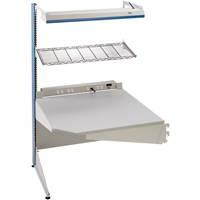 Arlink Preconfigured Workstation, 36" W x 28" D x 84" H, Single Sided Corner Add-On Consource