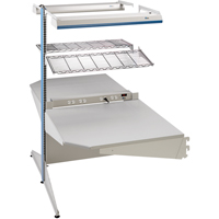 Arlink Preconfigured Workstation, 36" W x 56" D x 84" H, Double Sided Corner Add-On Consource
