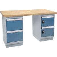 &eacute;tabli robuste, Porte & tiroirs, Cap 1500 lb, 72" la x 36" p, 34" h Consource