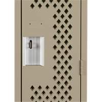 Casiers Clean Line, Bloc de 4, 48" x 12" x 72", Acier, Beige, Rivet (assembl&eacute;), Perfor&eacute; Consource