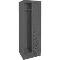 Casiers Clean Line, Bloc de 2, 24" x 18" x 76", Acier, Charbon, Rivet (assembl&eacute;), Perfor&eacute; Consource