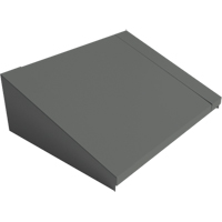 Dessus inclin&eacute; pour casiers robustes enti&egrave;rement soud&eacute; Concorde, Bloc de 2, 18" p x 24" la x 6" ha, Acier Consource