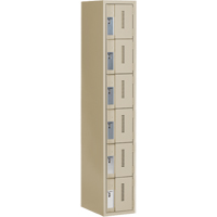 Casiers robustes Concorde, 6 niveaux, 12" x 18" x 72", Acier, Beige, Soud&eacute; (assembl&eacute;) Consource
