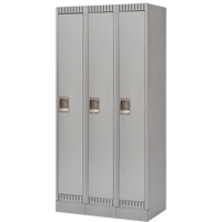 Casiers, Bloc de 3, 36" x 18" x 76", Acier, Gris, D&eacute;mont&eacute; Consource