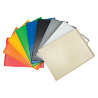 Fond de casier, Convient aux casiers 12" x 18", Gris fonc&eacute;, Plastique Consource