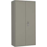 Armoire de rangement Hi-Boy, Acier, 4 Tablettes, 72" h x 36" la x 18" P, Gris Consource