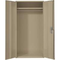 Armoire garde-robe, Acier, 36" la x 18" p x 72" h, Beige Consource