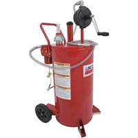 Chariot &agrave; carburant en acier de 25 gallons avec pompe rotative bidirectionnelle et filtre Consource