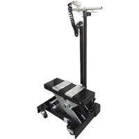 Low Profile Floor Service Jack, 12 Ton(s) Capacity, 7-1/2" Lowered, 15" Raised, Air Hydraulic Consource