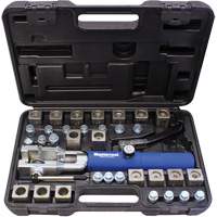 Jeu d'outils &agrave; &eacute;vaser hydraulique universel avec manche bleu & jeu d'adaptateurs Consource