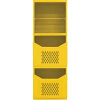 Spill Control Cabinet, 1 Shelves, 72" H x 24" W x 24" D, Steel, Yellow Consource