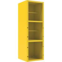 Spill Control Cabinet, 1 Shelves, 72" H x 24" W x 24" D, Steel, Yellow Consource
