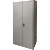 Armoire de rangement, Acier, 4 Tablettes, 66" h x 30" la x 15" P, Gris Consource