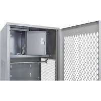 Gear Locker with Door, Steel, 24" W x 24" D x 72" H, Grey Consource