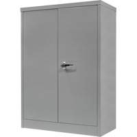 Armoire de rangement &agrave; hauteur de comptoir, Acier, 2 Tablettes, 42" h x 30" la x 15" P, Gris Consource