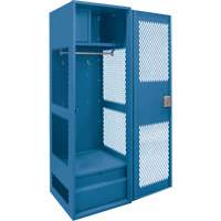 Gear Locker with Door, Steel, 24" W x 18" D x 72" H, Dark Blue Consource