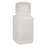 Easy-Grip Space-Saver Bottles, Square, 2 oz., Plastic Consource
