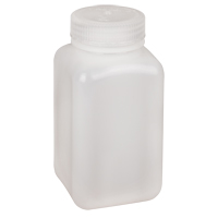 Easy-Grip Space-Saver Bottles, Square, 16 oz., Plastic Consource