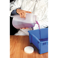 Bottles, Round, 128 fl. oz., Plastic Consource