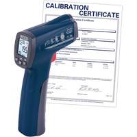 Thermom&egrave;tre &agrave; infrarouge avec certificat de calibration, -25,6°- 752° F ( -32° - 400° C ), 12:1, &eacute;missivit&eacute; Ajustable Consource