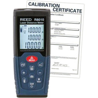 Laser Distance Meter with Calibration Certificate, 1.92" - 328' (5 cm - 100 m) Range, Digital (Electronic) Consource