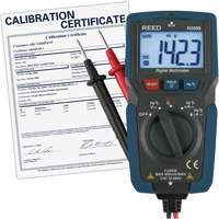 Multim&egrave;tre compact avec mesure de tension sans contact et certificat de calibration, Tension c.a./c.c., Courant c.a./c.c. Consource