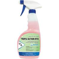 Action triple - nettoyant, d&eacute;graissant et d&eacute;sinfectant, 750 ml, Bouteille &agrave; g&acirc;chette Consource