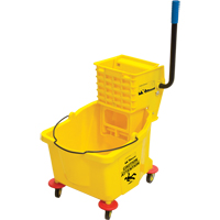 Mop Bucket and Wringer, Side Press, 9.5 US Gal.(38 Quart), Yellow Consource