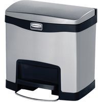 Contenant &agrave; d&eacute;chets Slim Jim , Acier inoxydable, Capacit&eacute; 4 gal. US Consource