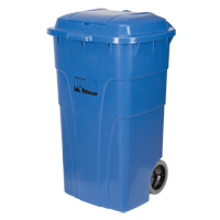Roll Out Recycling Bin, Curbside, Polyethylene, 65 US gal. Consource