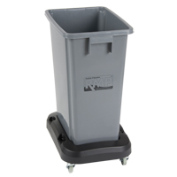Socle roulant pour contenant &agrave; d&eacute;chets & &agrave; recyclage, Polypropyl&egrave;ne, Noir, Convient aux contenants  Consource