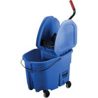 WaveBrake&reg; Mop Bucket & Wringer Combo Pack, Down Press, 8.75 US Gal.(35 Quart), Blue Consource