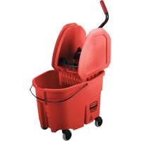 WaveBrake&reg; Mop Bucket & Wringer Combo Pack, Down Press, 8.75 US Gal.(35 Quart), Red Consource