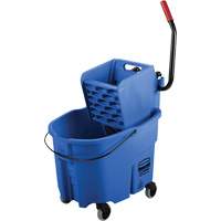 WaveBrake&reg; Mop Bucket & Wringer Combo Pack, Side Press, 8.75 US Gal.(35 Quart), Blue Consource