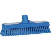 Brosse &agrave; r&eacute;curer pour planchers et murs, Crins Ferme, 12", Polyester, Bleu Consource