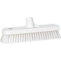Brosse &agrave; r&eacute;curer pour planchers et murs, Crins Ferme, 12", Polyester, Blanc Consource