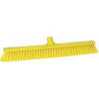 Balai-brosse &agrave; soies combin&eacute;es, Crins Cors&eacute;/Fin, 24", Polyester, Jaune Consource