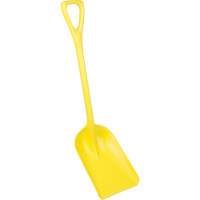 One-Piece Hygienic Shovel, 10" x 6" Blade, 37-1/2" Length, Plastic, Yellow Consource