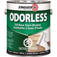 Odourless Oil-Base Stain Blocking Primer, White, Very Flat, 3.78 L, Gallon Consource