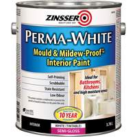 Perma-White&reg; Mold & Mildew-Proof Interior Paint, 3.78 L, Gallon, White Consource
