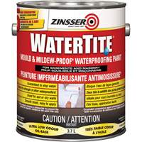 Watertite&reg; Mold & Mildew-Proof Waterproofing Paint, White, Eggshell, 3.78 L, Gallon Consource