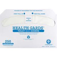 Couvre-si&egrave;ges de toilettes pli&eacute;s en deux Health Gards Consource